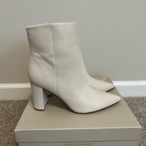 Ivory Marc Fisher Booties